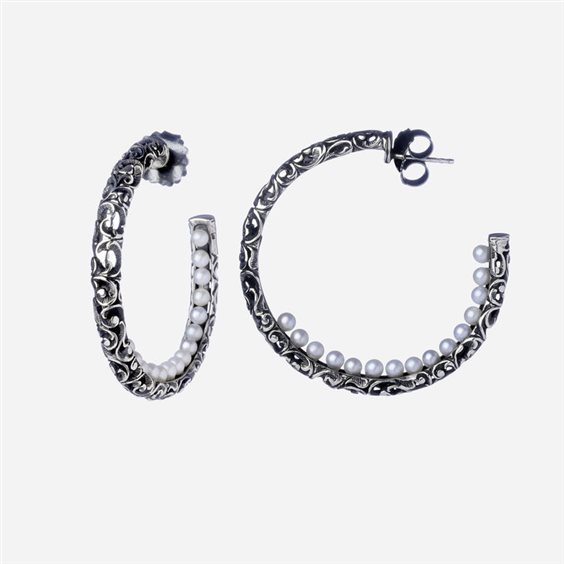 Pendientes Maria e Luisa Jewels Mujer in Plata Perla OA0049 - OA0049